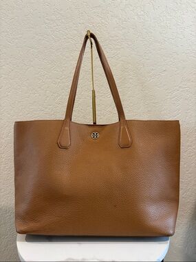 Tory Burch Brown Leather Tote Shoulder Bag